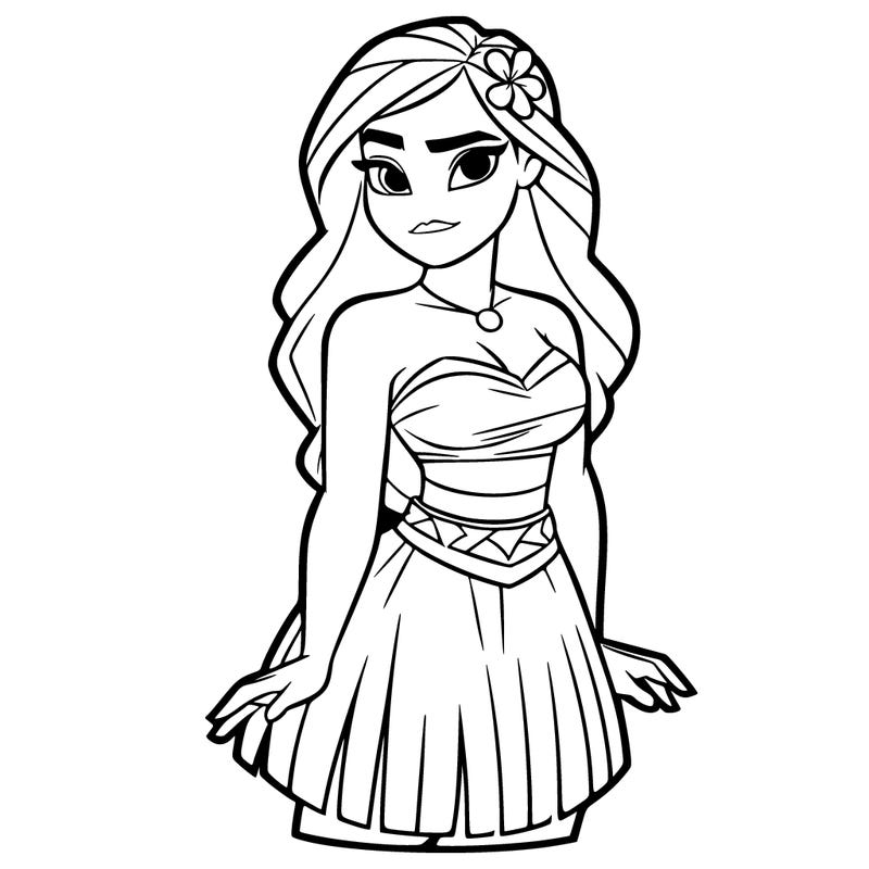 realistic moana full body