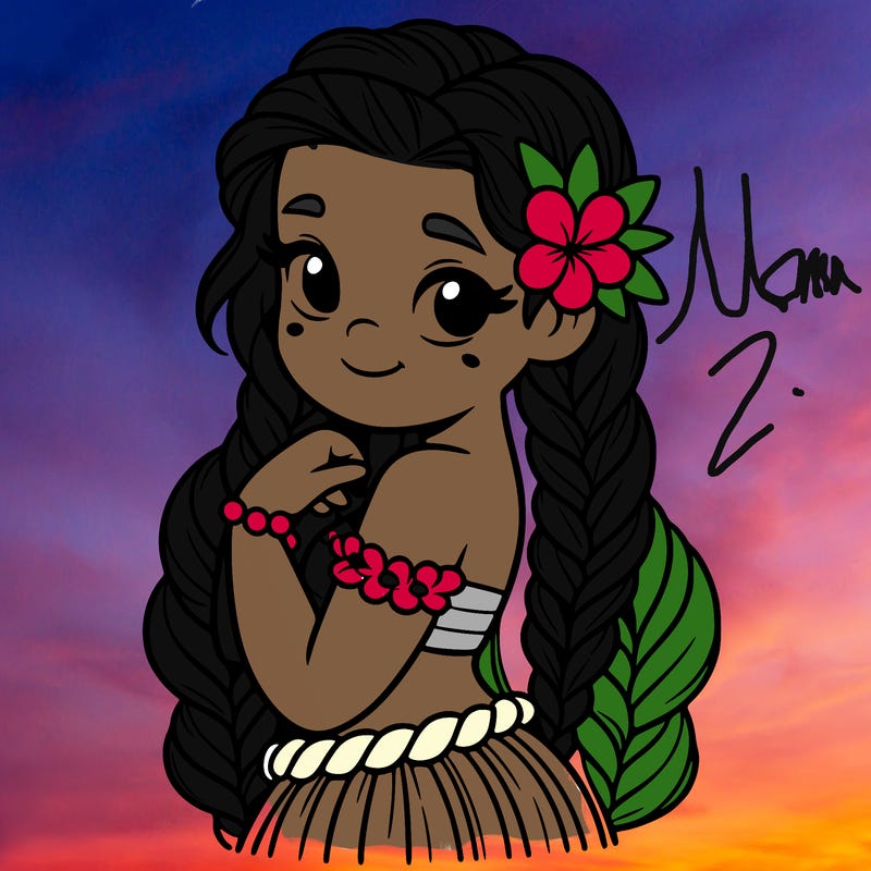hawaiian girl with braids