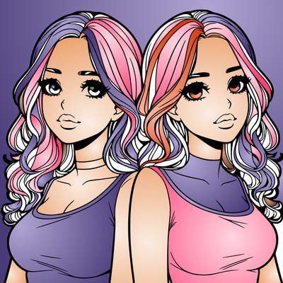 realistic twin sisters