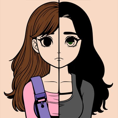 realistic girl split