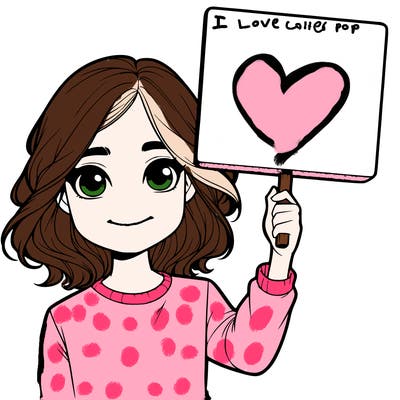 realistic girl holding up a sign