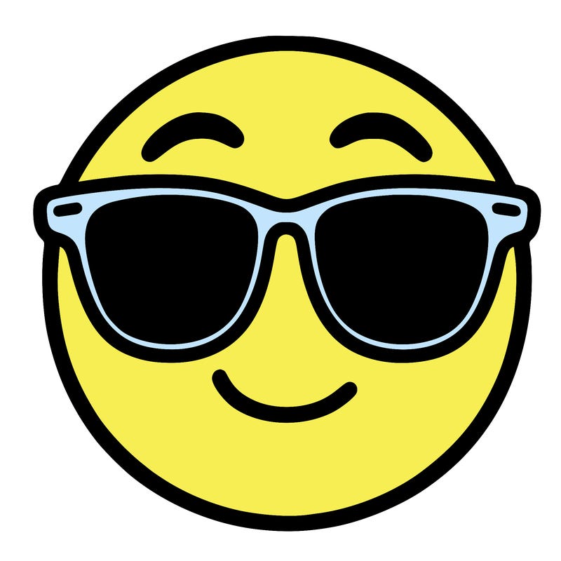 emoji with sunglasses