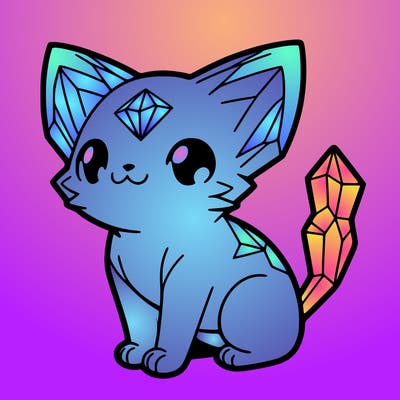 crystal kitten