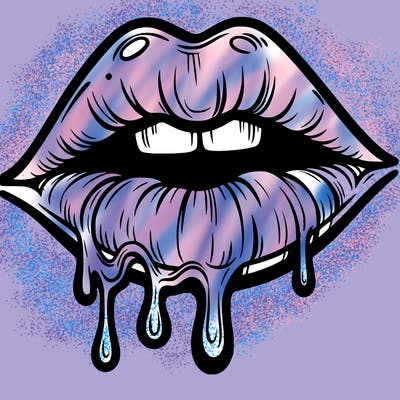 lips that look realistic and drip