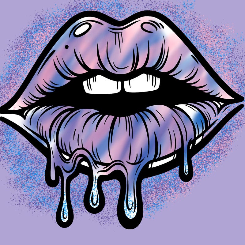 lips that look realistic and drip