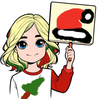 realistic girl holding up a sign