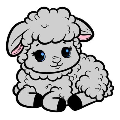 a baby sheep