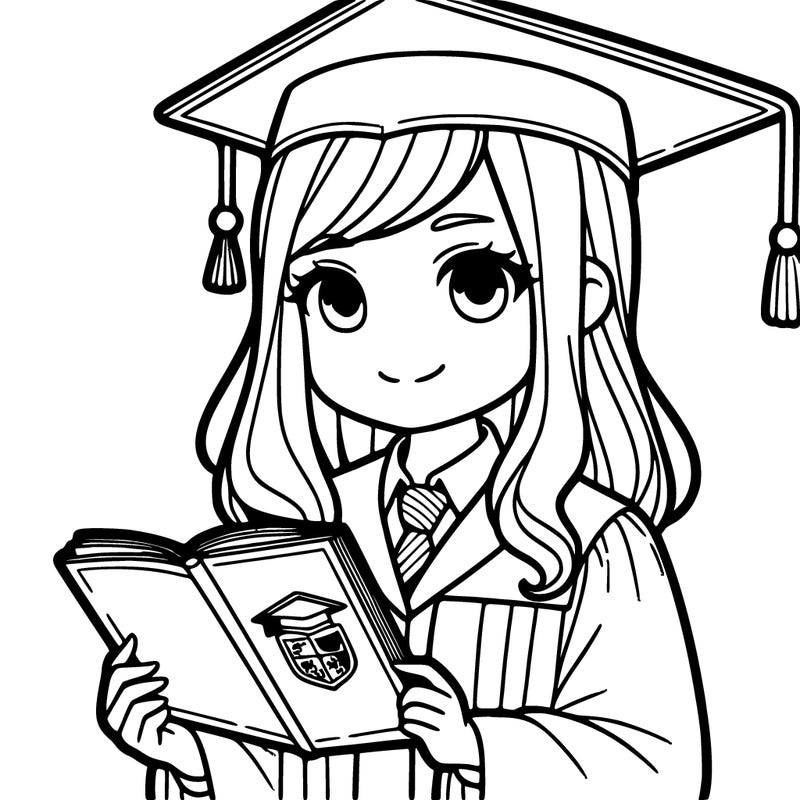 university girl graduate