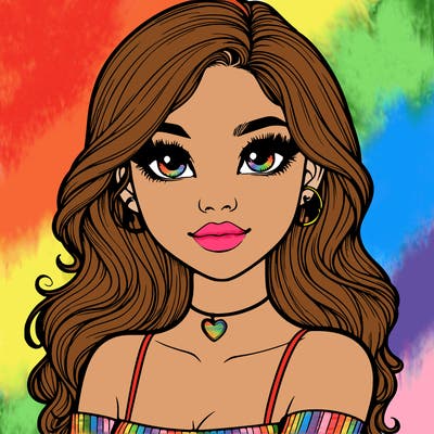 realistic pretty girl