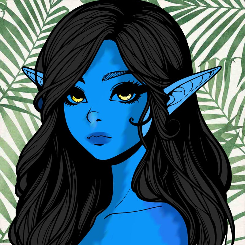 elf girl realistic dark fantasy