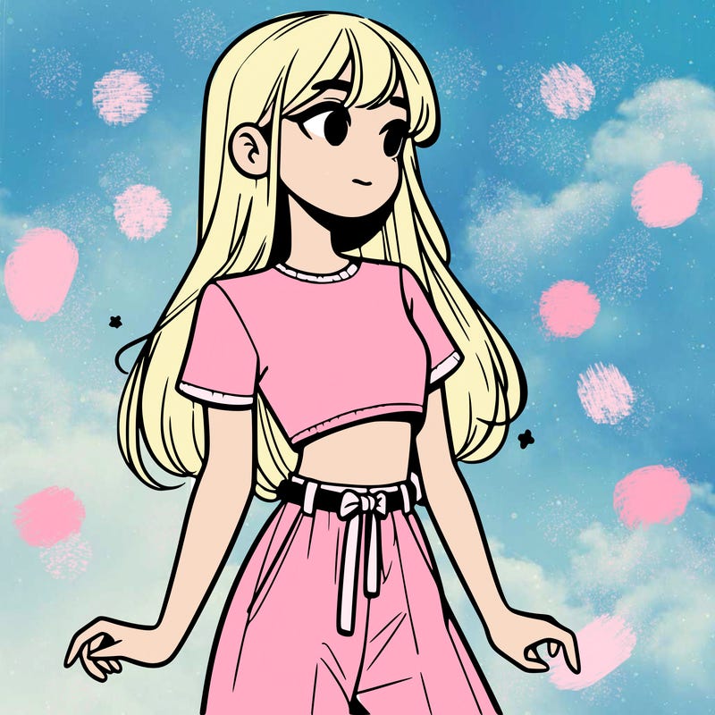 girl in a cute crop top