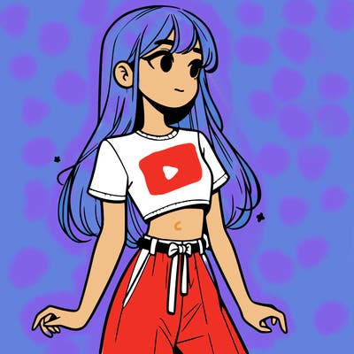 girl in a cute crop top