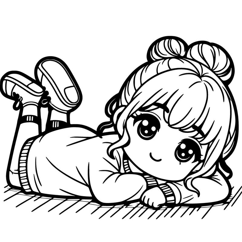 the girl lay it down