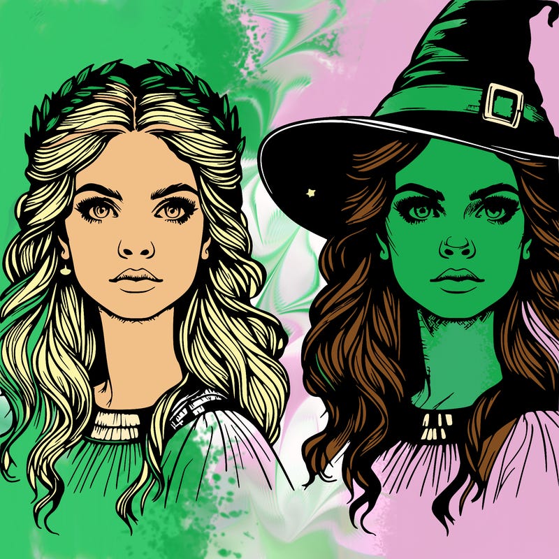 realistic witch woman