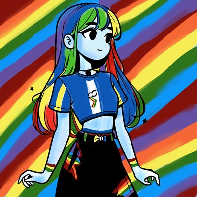 girl in a cute crop top