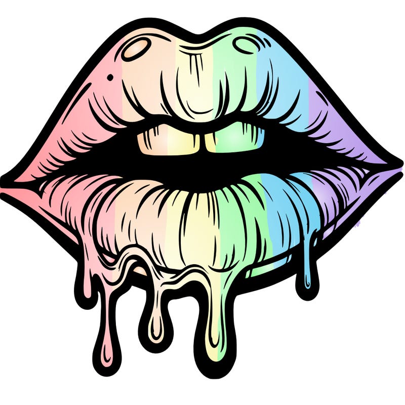 lips that look realistic and drip