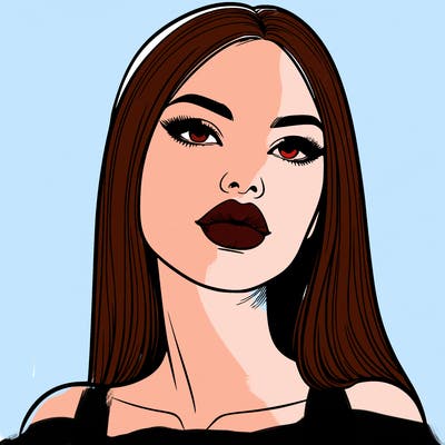 realistic woman with full lips