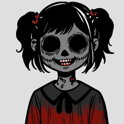 creepy girl