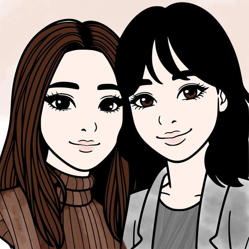 asian woman being in a couple with a latina woman realistic