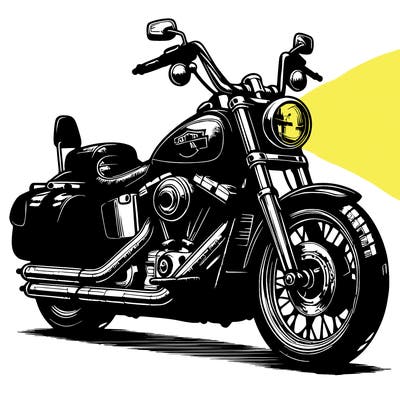 realistic harley davidson motorcycle