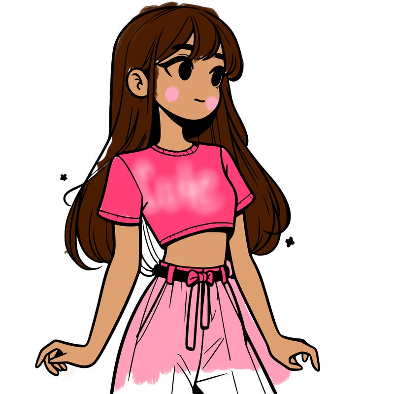 girl in a cute crop top