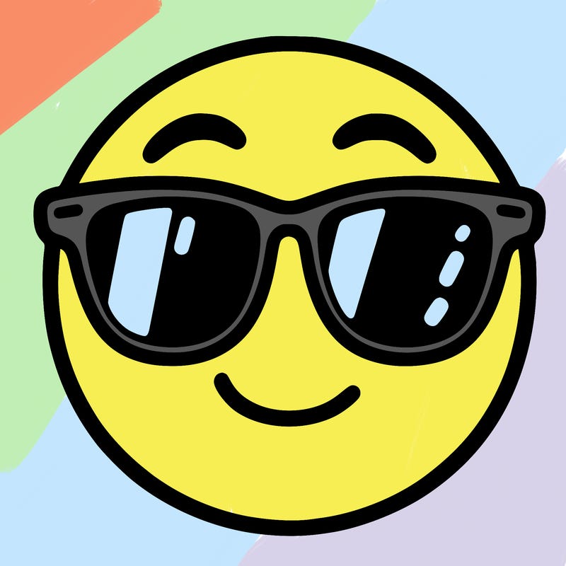 emoji with sunglasses