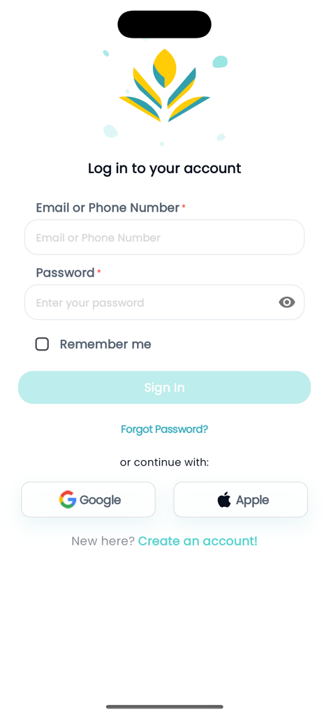 Enjaz - انجاز - Login screen for the Enjaz education app featuring social sign-in options
