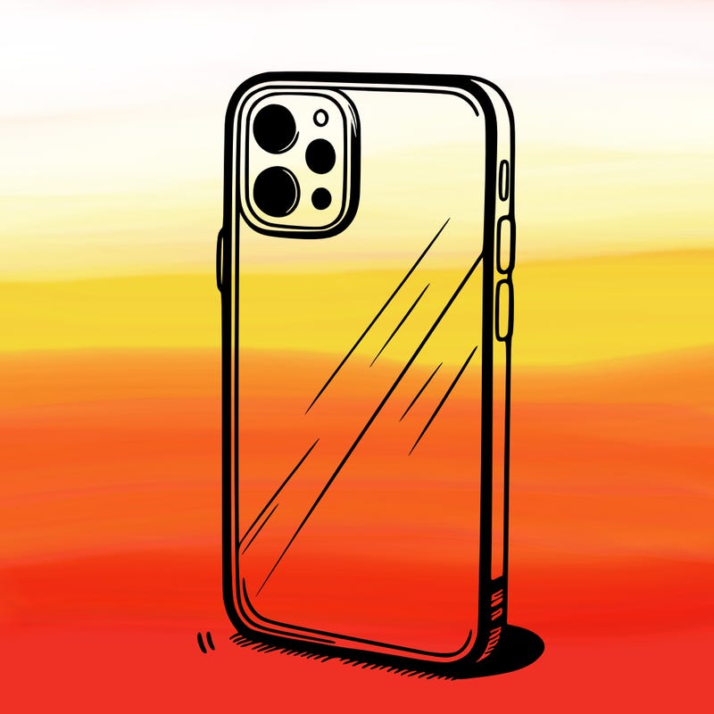 a plain phone case