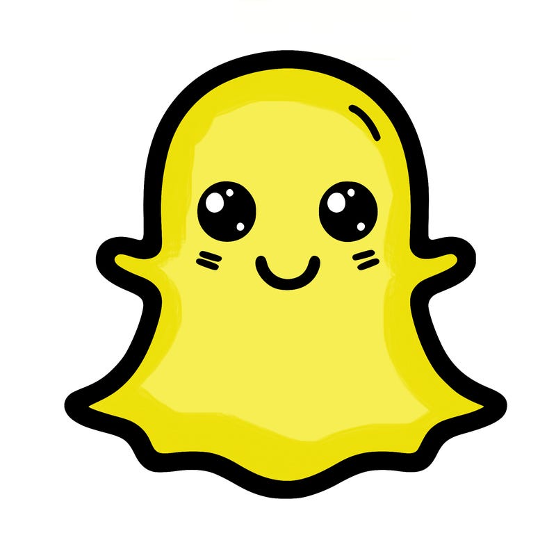 snap chat ghost with no eyes and no mouth