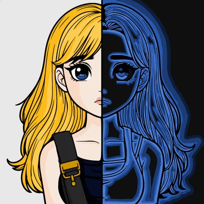 realistic girl split