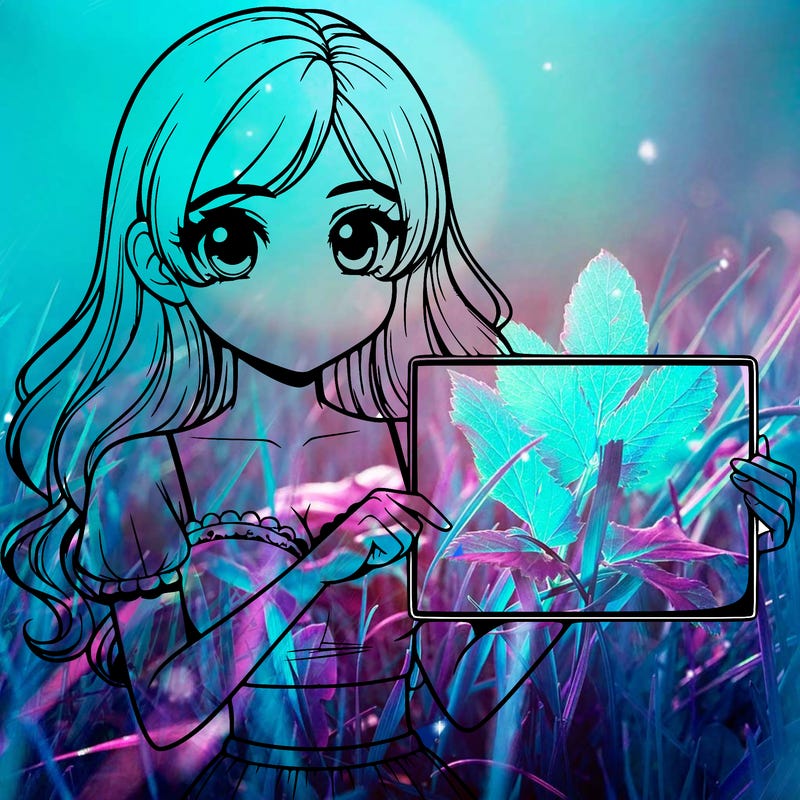 realistic pretty girl holding blank sign