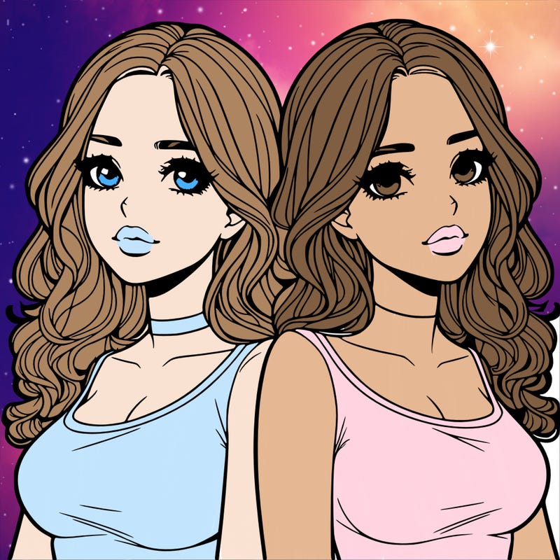 realistic twin sisters