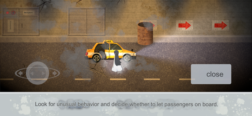 The Endless Tunnel - A yellow taxi cab stopped in a dark tunnel next to a ghostly girl in a white dress.