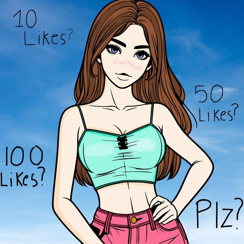 realistic girl in crop top