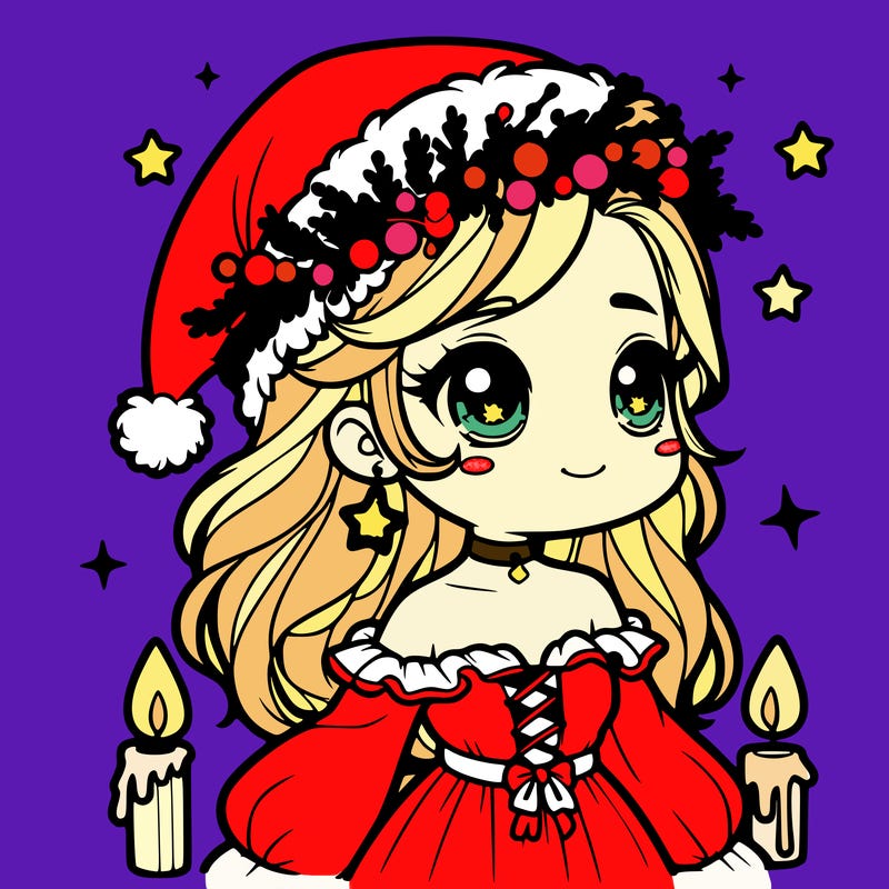 christmas girl realistic