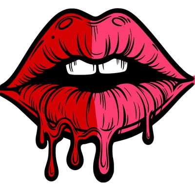 lips that look realistic and drip