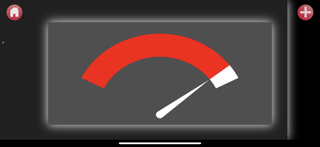 Speak Up Too - speech fun - Medidor visual de volumen de voz que muestra un indicador de arco rojo para retroalimentación de terapia del habla.