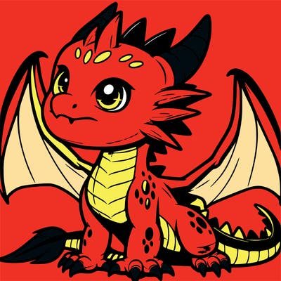 fierce baby night dragon