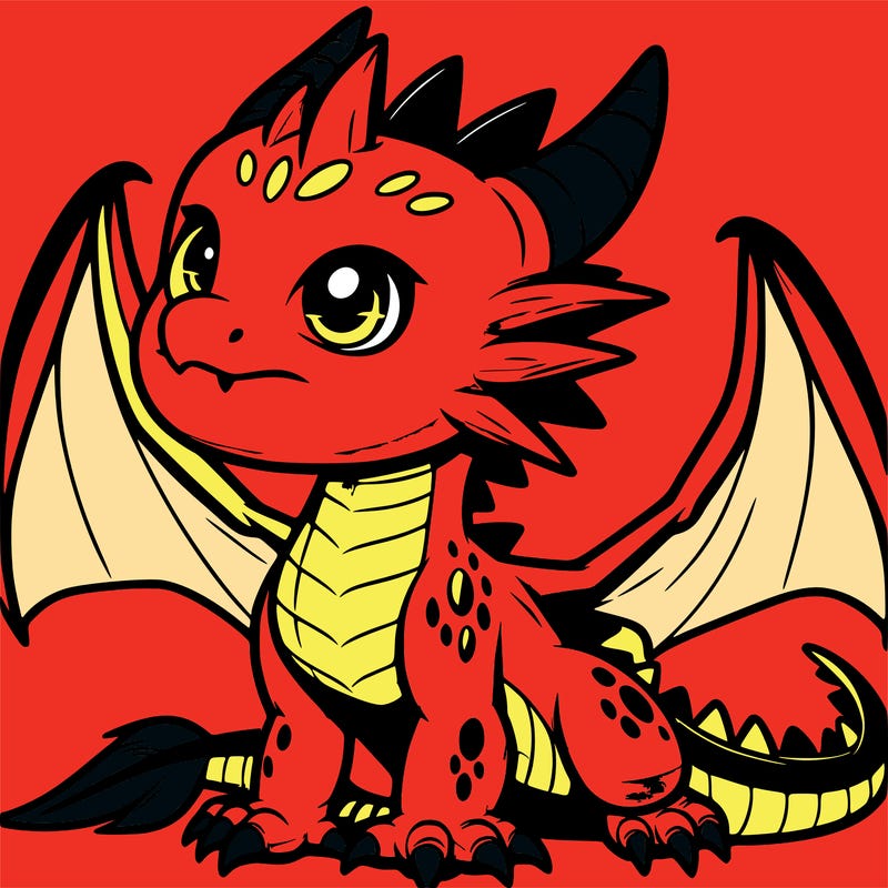 fierce baby night dragon