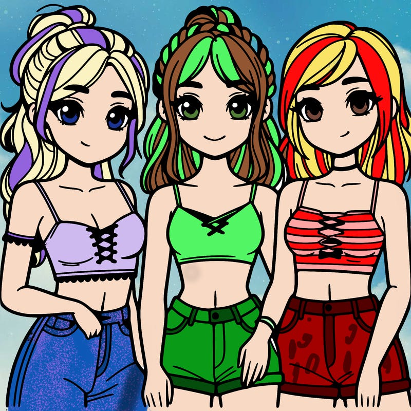 girls with crop tops