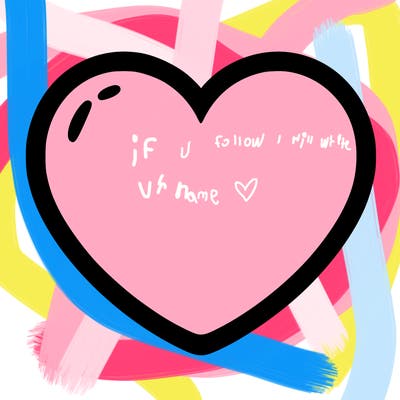 a blank heart