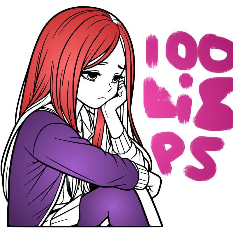 a realistic girl with depression