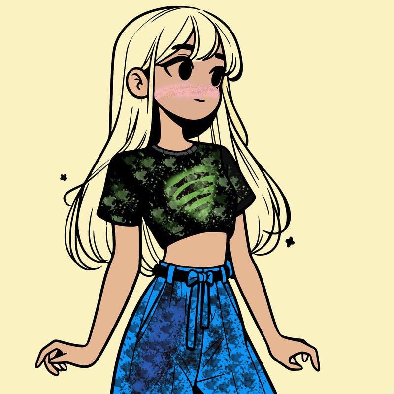 girl in a cute crop top