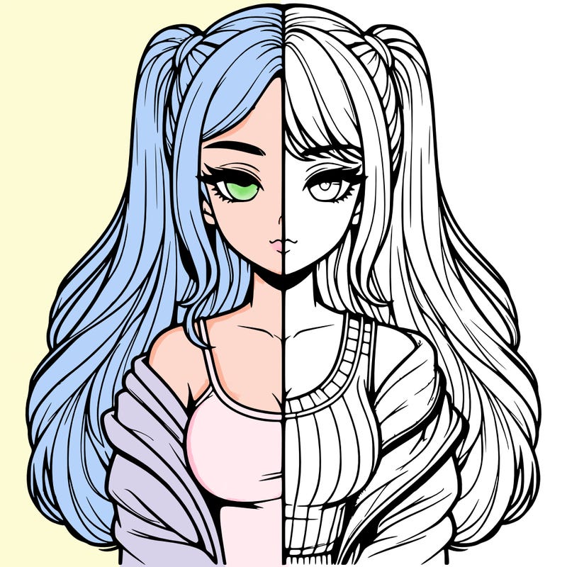 realistic girl split