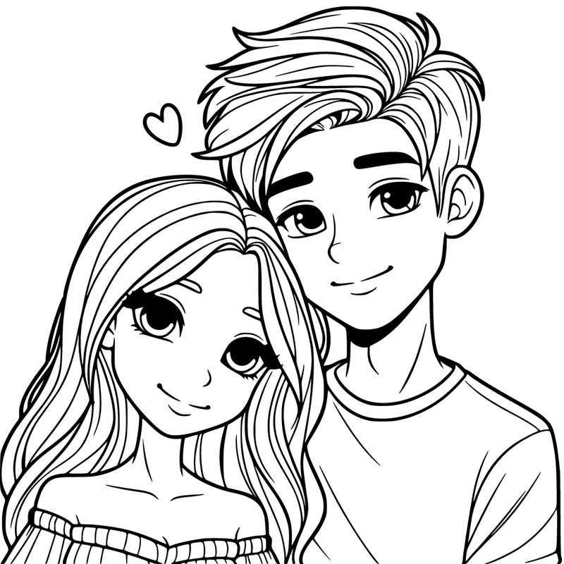 teen girl with her boyfriend