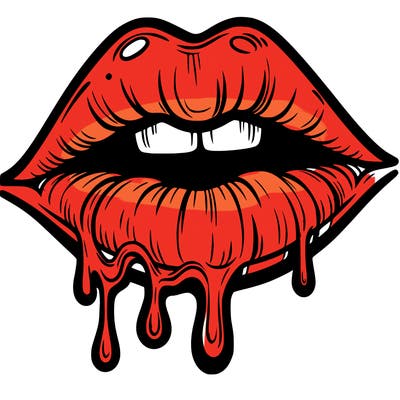 lips that look realistic and drip