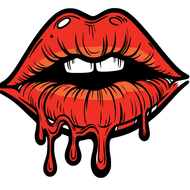 lips that look realistic and drip