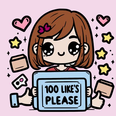 100 like’s please