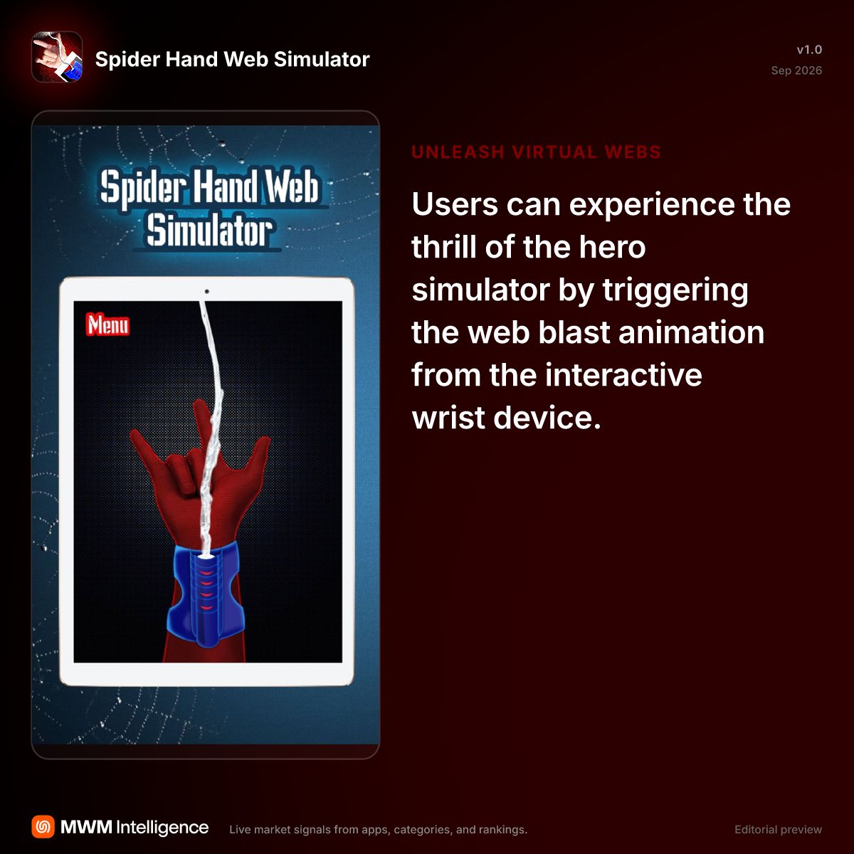 Spider Hand Web Simulator - Games App | MWM