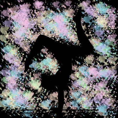 a woman doing a handstand